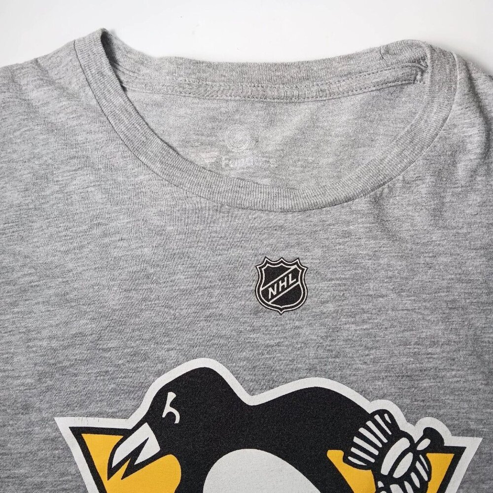 Pittsburgh Penguins Kris Letang Shirt Large Fanatics Long Sleeve Gray Hockey #58 - Picture 5 of 10